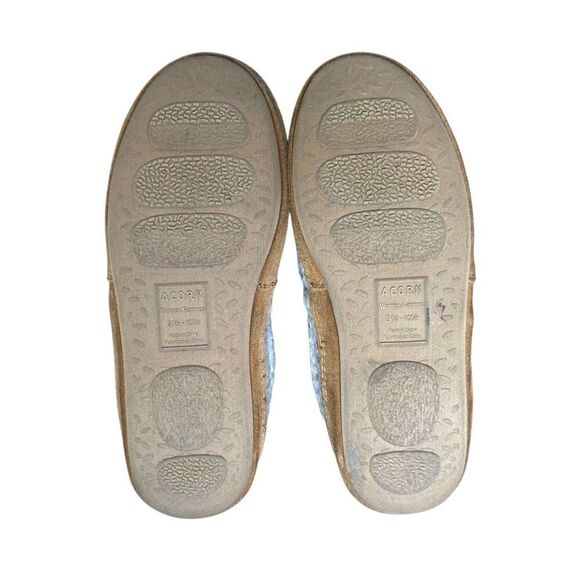 Acorn Patterned Moccasin Slipper Size 9 1/2-10 1/2 - Picture 7 of 12